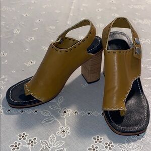 Free People Brown Open-Toe Women's Heels